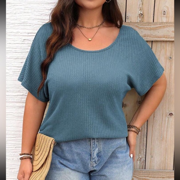 Sexy Plus Size Relaxed Fit Sheer Floral Lace Open Back Top Blouse Shirt Gray - Picture 12 of 12